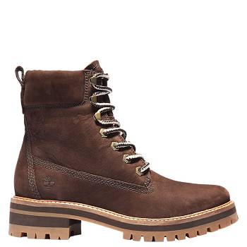 Timberland Courmayeur Valley - Tmavo Hnede 6 Inch Cizmy Damske, TB0460G